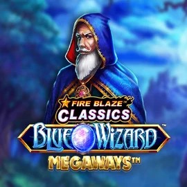 Fire Blaze Blue Wizard Megaways by Rarestone Gaming, showcased at vipszino.nl – game logo